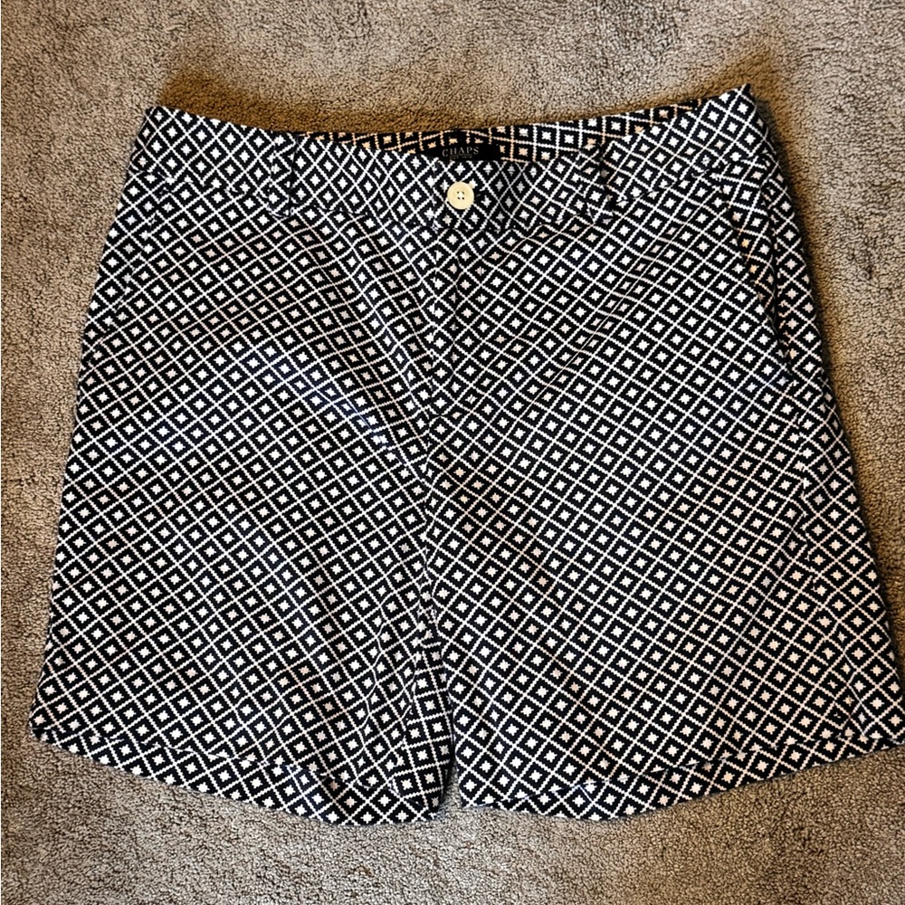 Chaps Blue and White Bermuda Shorts Tailored Fit